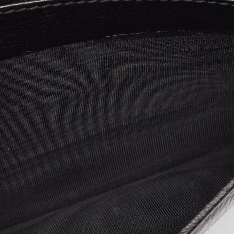 Gucci Black Guccissima Leather Continental Wallet - Barde - Image 3
