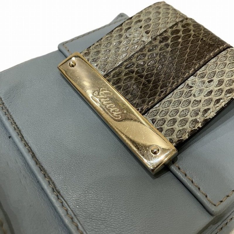 Gucci  blue Leather Canvas Wallet (Bi-Fold) (Pre-Owned) - Barde - Image 6