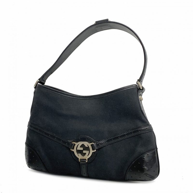 Gucci  Canvas Leather Handbag (Pre-Owned) - Barde