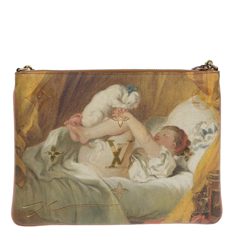 Louis Vuitton Pochette Plat  Leather Shoulder Bag - Barde - Image 2