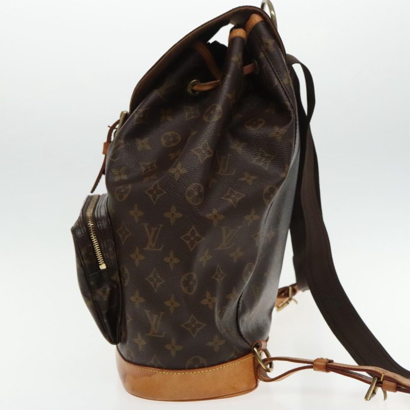 Louis Vuitton Montsouris Gm  Canvas Backpack Bag - Barde - Image 3