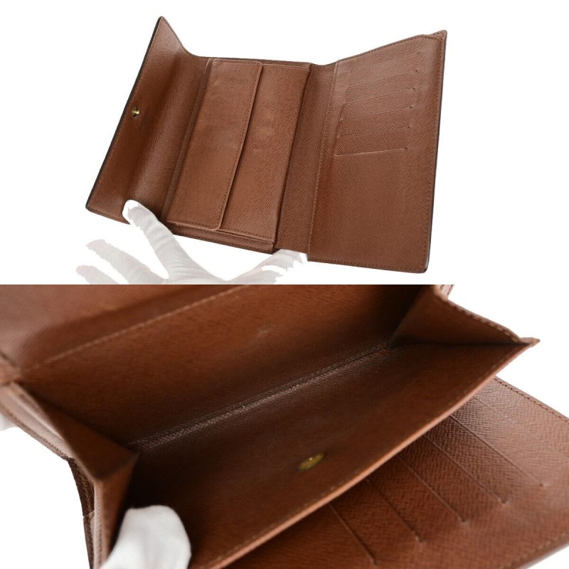 Louis Vuitton Porte Tresor Etui Papier  Canvas Wallet - Barde - Image 5