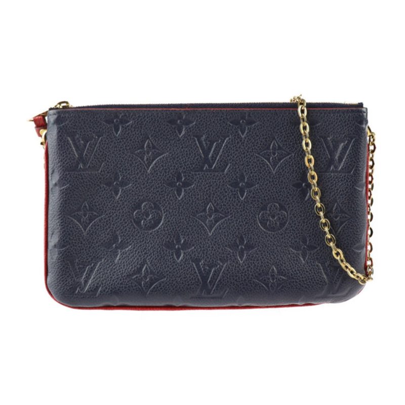Louis Vuitton Pochette Double Zip  Canvas Clutch Bag - Barde