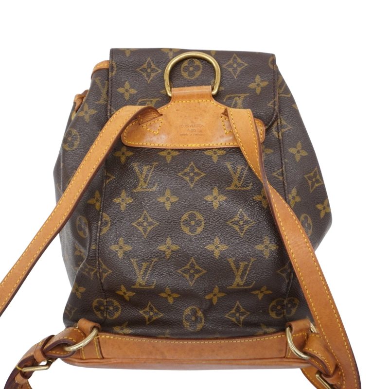 Louis Vuitton Montsouris Mm  Canvas Backpack Bag - Barde - Image 2