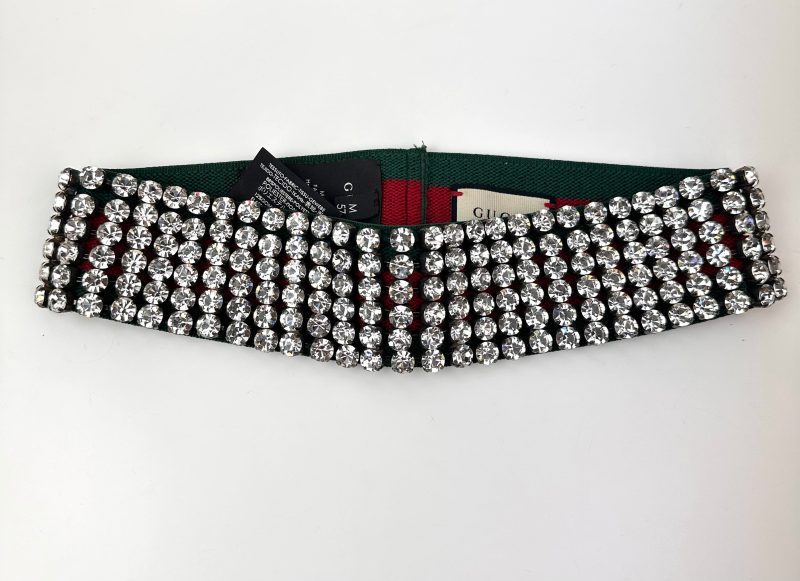Gucci Web Gucci headband with crystals - Barde - Image 3