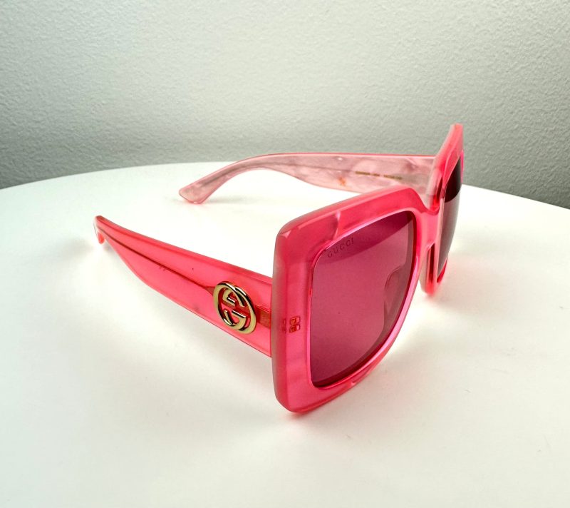 Gucci Square Pink Sunglasses - Barde - Image 4