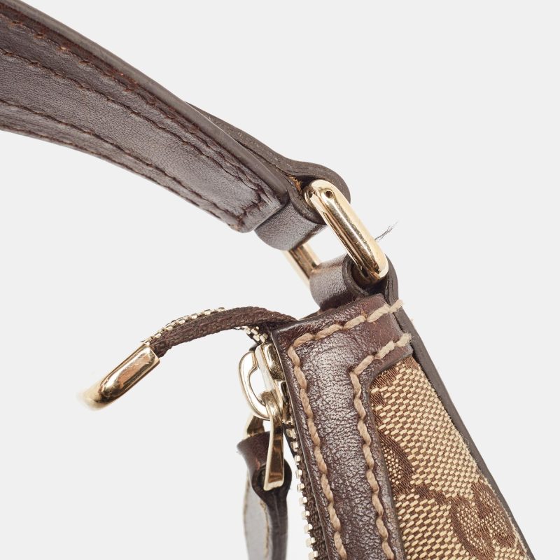 Gucci /ebony Gg Canvas And Leather Royal Hobo - Barde - Image 4
