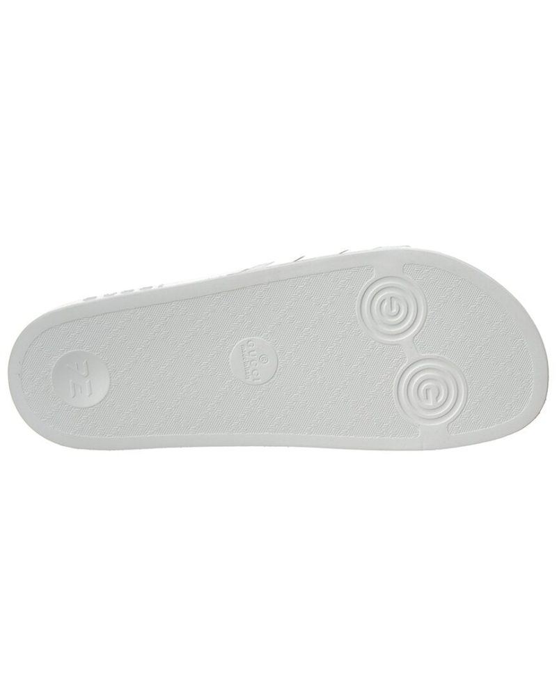 Gucci Web Rubber Slide Sandal - Barde - Image 4