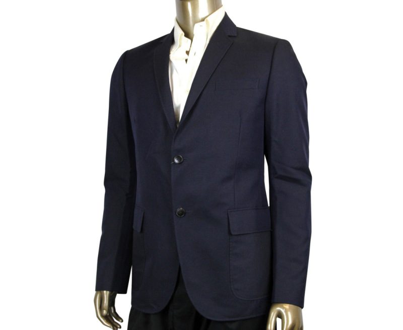 Gucci Men's 2 Button blue Cotton / Wool / Mohair Dylan'60 Selvage Jacket - Barde - Image 3