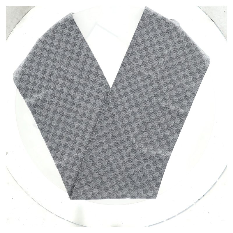 Louis Vuitton Néo Petit Damier Scarf in Grey Wool - Barde - Image 4