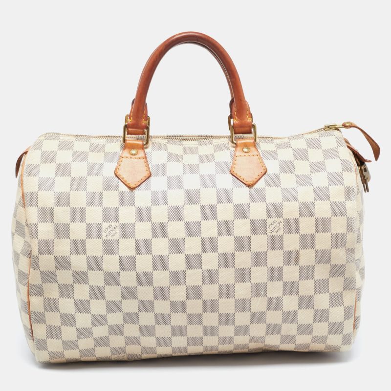 Louis Vuitton Damier Azur Canvas Speedy 35 Bag - Barde