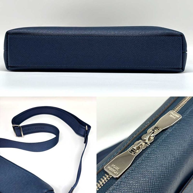 Louis Vuitton Taiga Grigori Messenger PM Navy Leather - Barde - Image 4