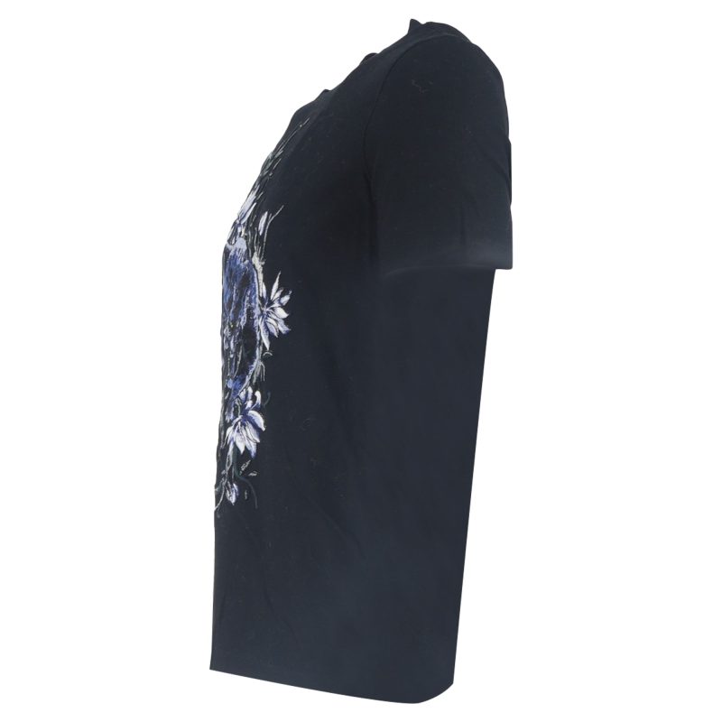 Louis Vuitton Panther Embroidered Crewneck T-Shirt in Black Cotton - Barde - Image 2