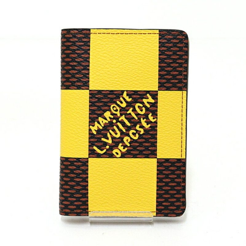 Louis Vuitton Damier Canvas yellow Damier Canvas Card Case - Barde