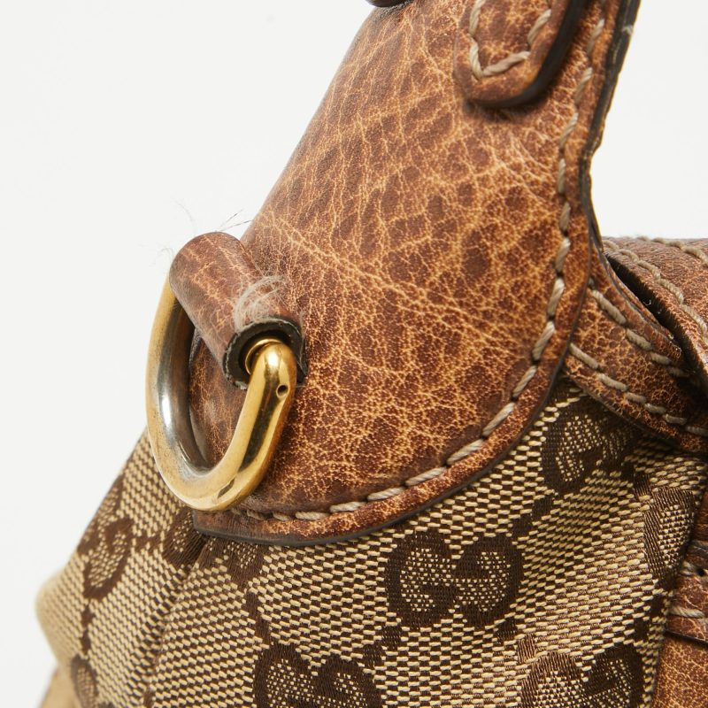 Gucci Beige/brown Gg Canvas And Leather Large New Pelham Hobo - Barde - Image 5