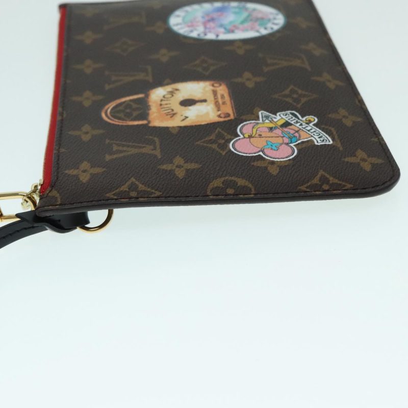 Louis Vuitton Neverfull Pouch  Canvas Clutch Bag - Barde - Image 4