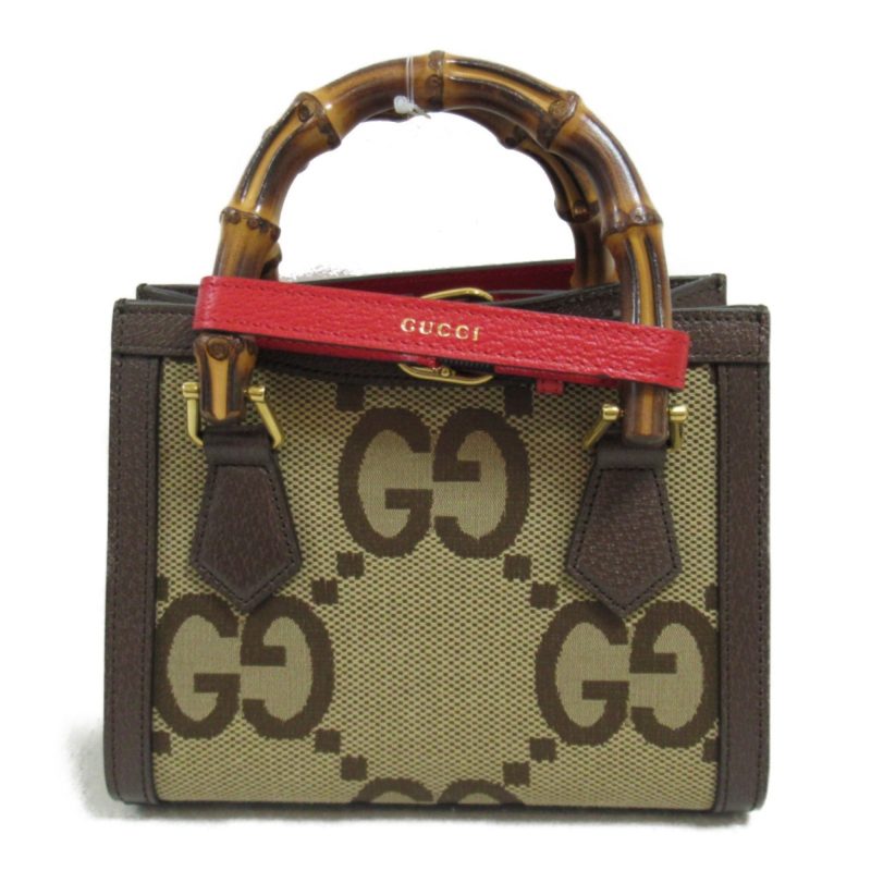 Gucci   Canvas Leather Tote Bag (Pre-Owned) - Barde - Image 3