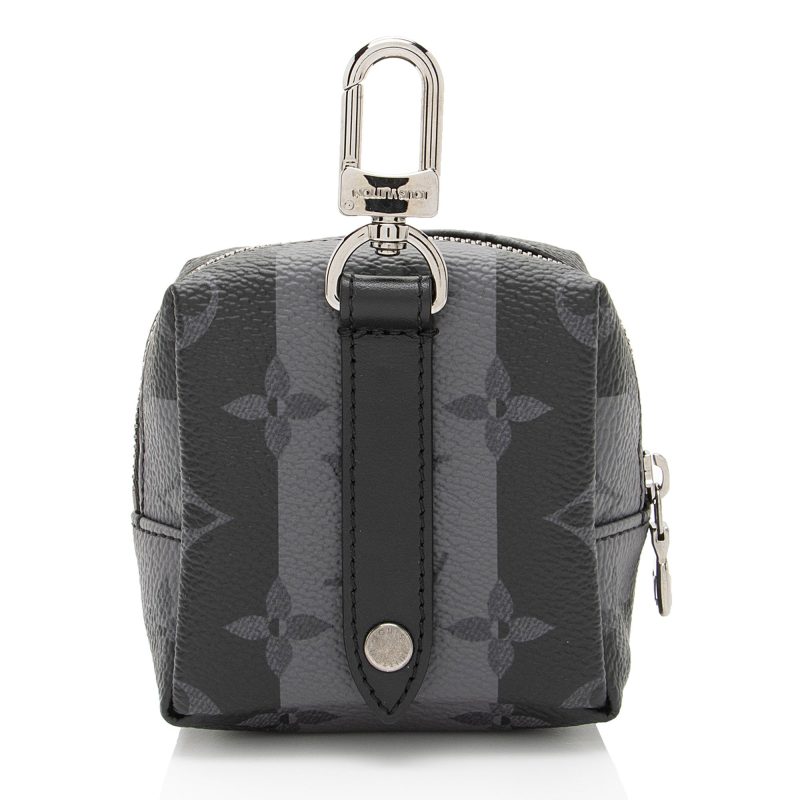 Louis Vuitton Monogram Eclipse LV Made Squared Pouch Bag Charm - Barde - Image 3
