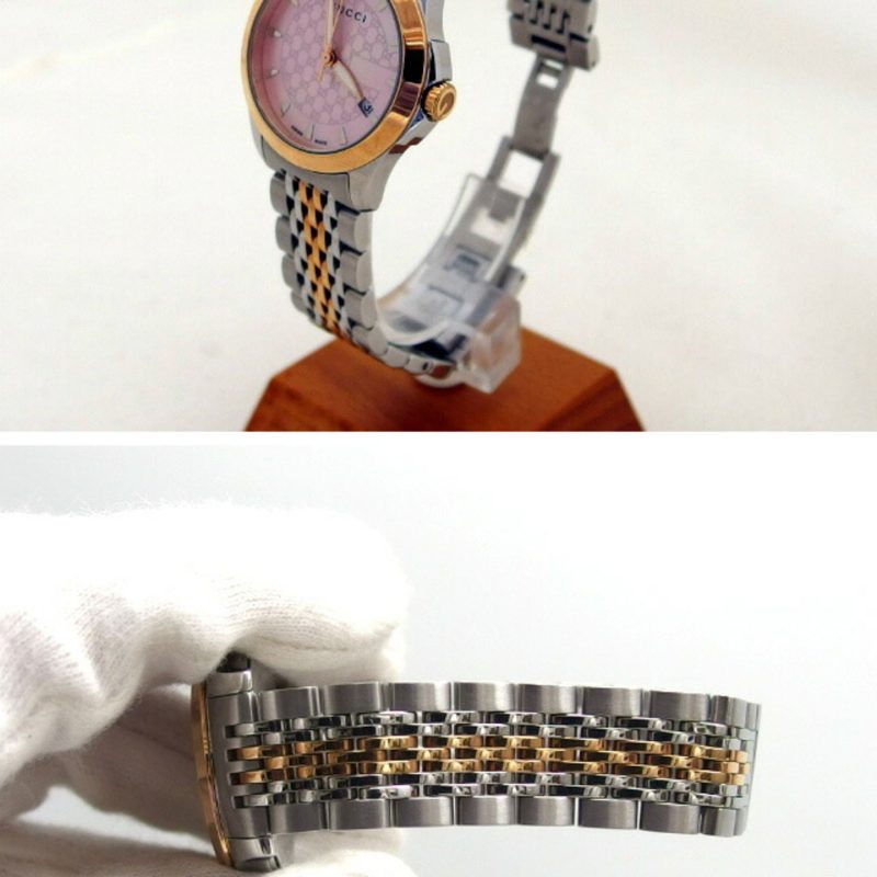 Gucci pink  Plated Stainless Steel Wristwatch (Pre-Owned) - Barde - Image 3