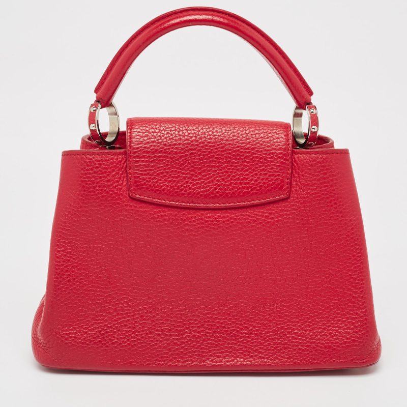 Louis Vuitton Red Taurillon Leather Capucines Bb Bag - Barde - Image 3