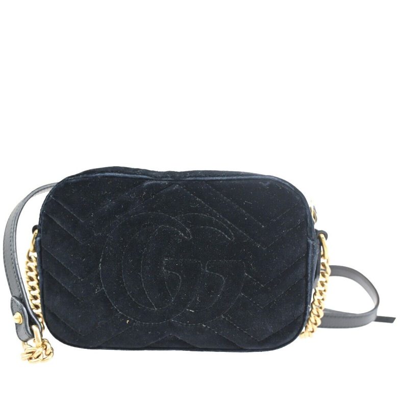Gucci Marmont  Suede Shoulder Bag () - Barde - Image 2