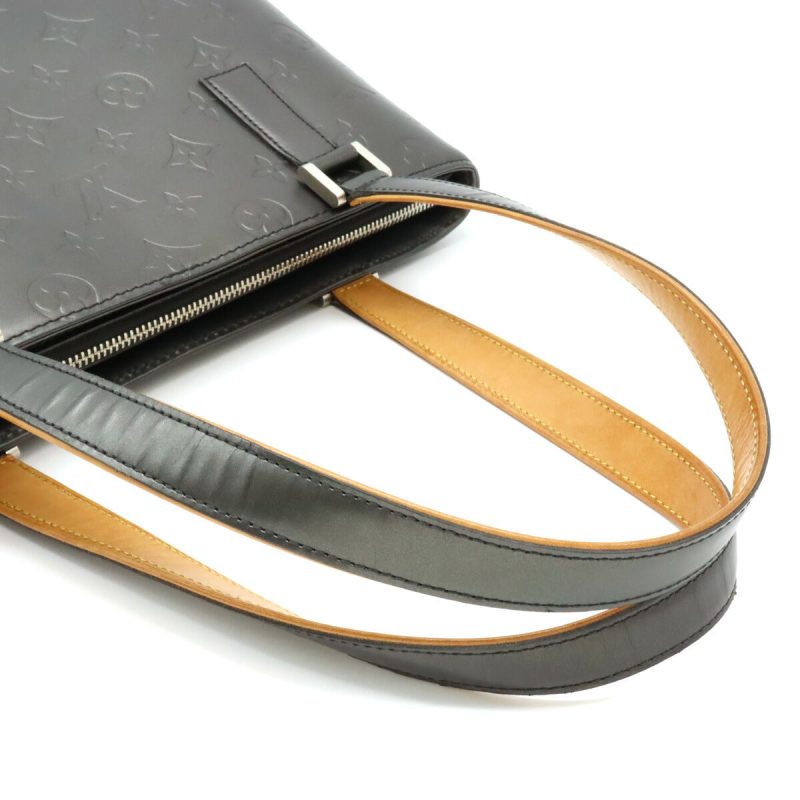 Louis Vuitton Monogram Mat Stockton Tote Bag Black - Barde - Image 4