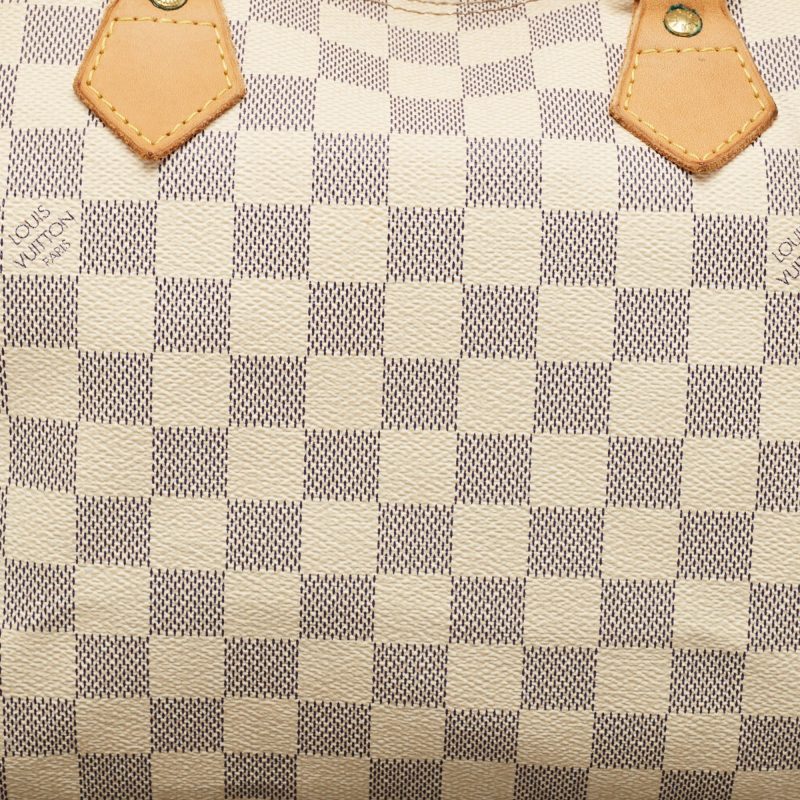 Louis Vuitton Damier Azure Canvas Speedy 30 Bag - Barde - Image 4