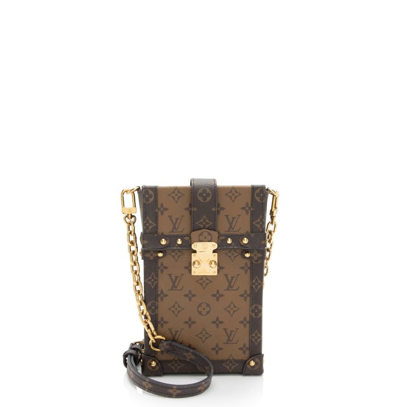 Louis Vuitton Reverse Monogram Pochette Trunk Vertical Shoulder Bag - Barde