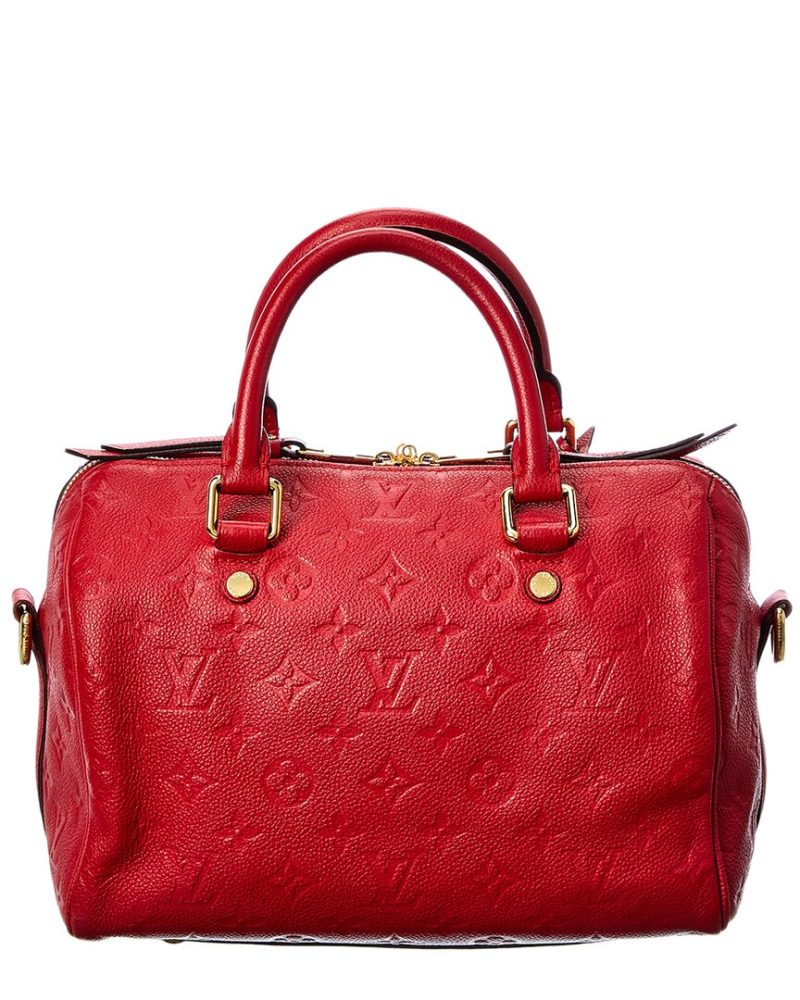 Louis Vuitton Red Monogram Mat Vernis Leather Speedy 25 Bandoulière ( - Barde - Image 2