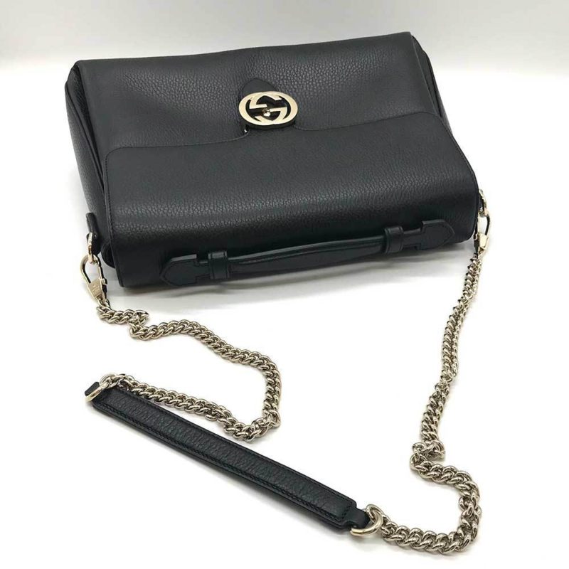 Gucci Interlocking  Leather Shoulder Bag () - Barde - Image 3