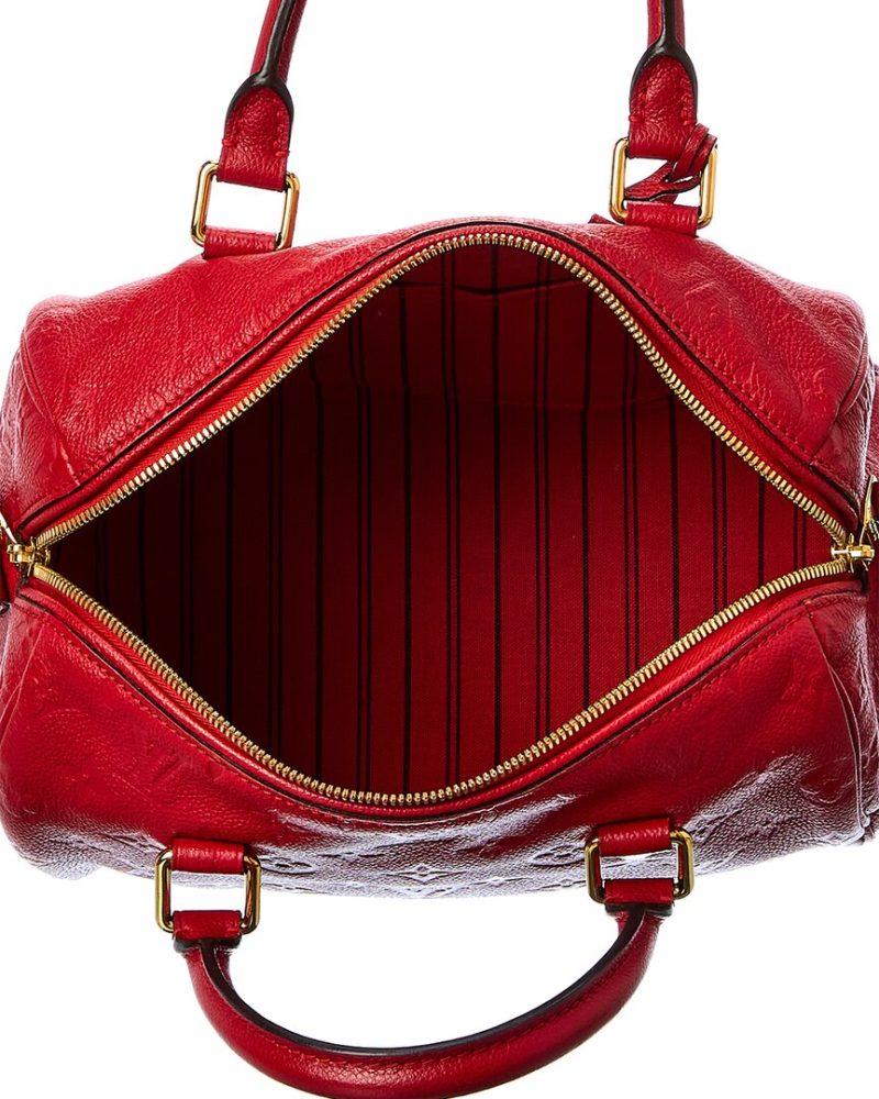 Louis Vuitton Red Monogram Mat Vernis Leather Speedy 25 Bandoulière ( - Barde - Image 4