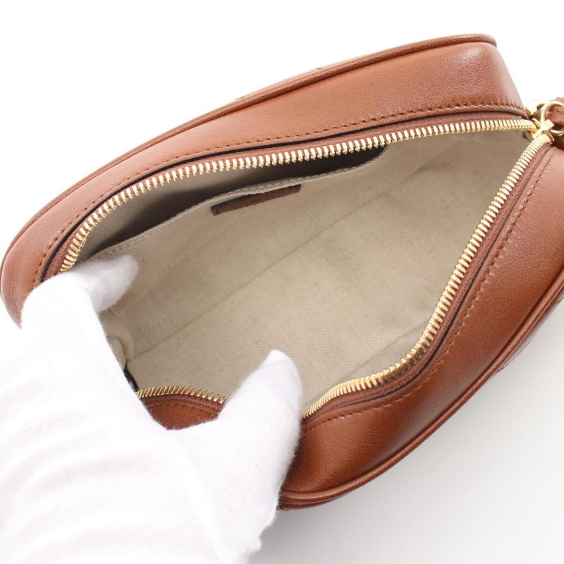 Gucci  Leather Shoulder Bag (Pre-Owned) - Barde - Image 4