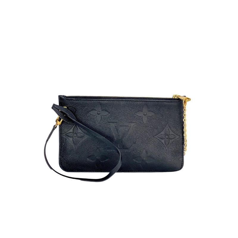 Louis Vuitton Pochette Giant Monogram Black Empreinte Leather from Neverfull - Barde