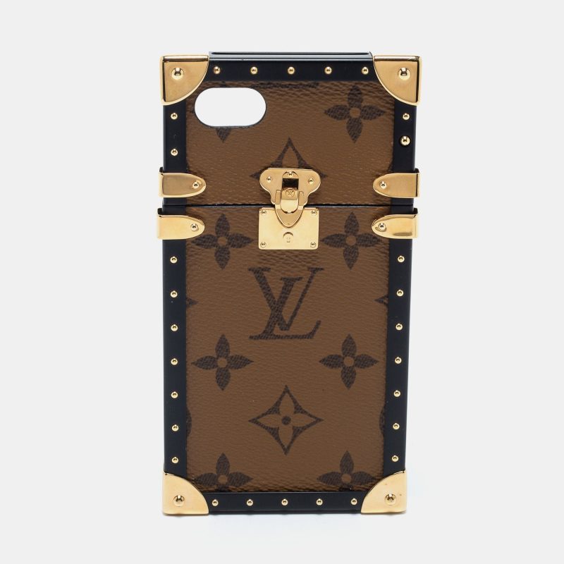 Louis Vuitton Monogram Reverse Canvas Eye Trunk Iphone 7 Case - Barde