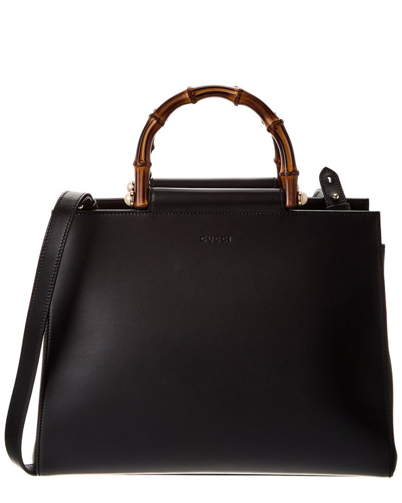 Gucci Nymphea Leather Top Handle Tote - Barde