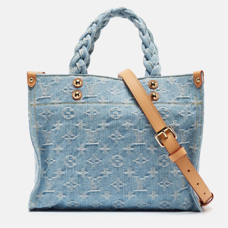Louis Vuitton Sky Blue Monogram Denim Let Go Pm Bag - Barde