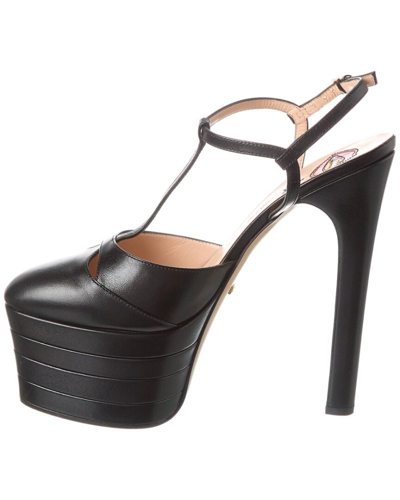 Gucci Leather Platform Pump - Barde - Image 2