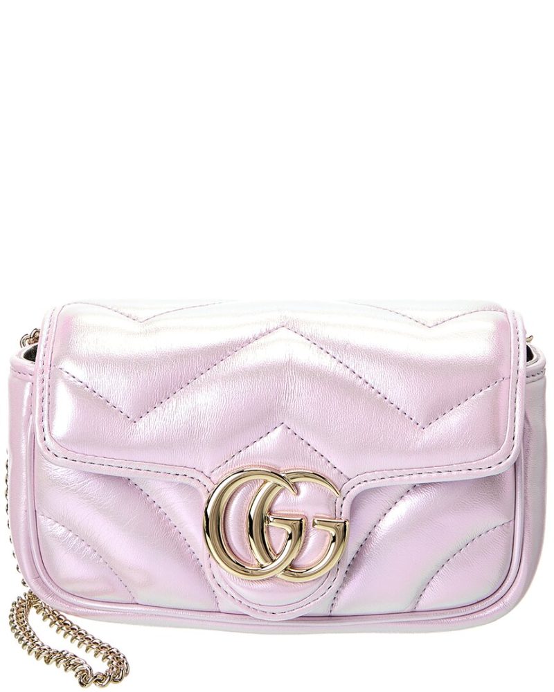 Gucci GG Marmont Super Mini Matelasse Leather Shoulder Bag - Barde