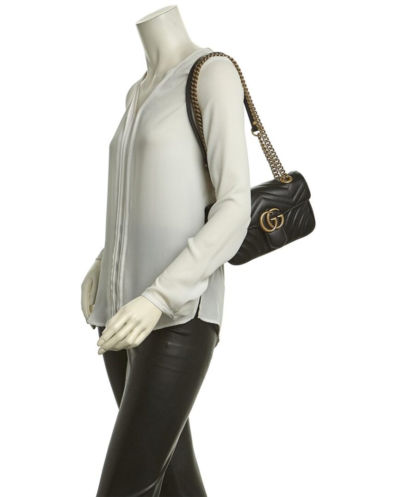 Gucci GG Marmont Mini Matelasse Leather Shoulder Bag - Barde - Image 3
