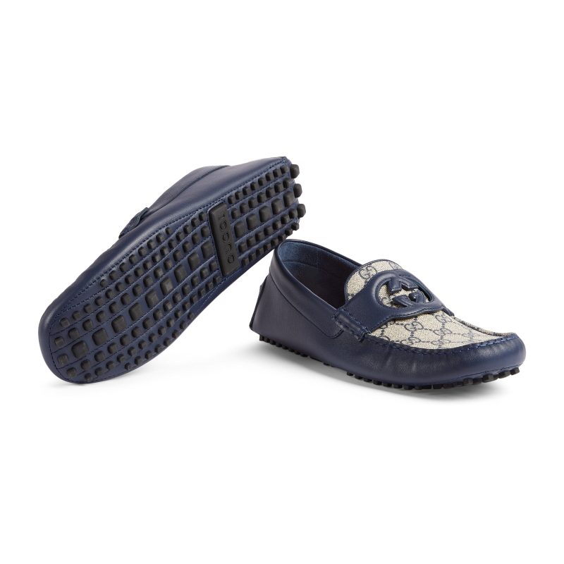 Gucci Men's Interlocking G Driver Loafers - Barde - Image 5