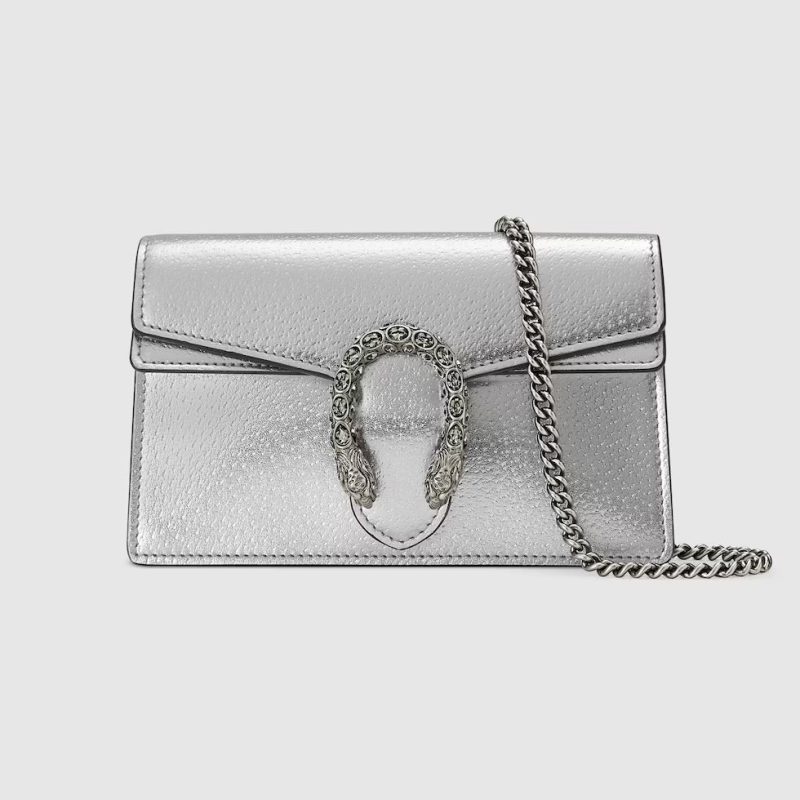 Gucci GG Dionysus Super Mini Bag Silver - Barde