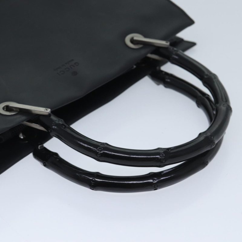 Gucci Bamboo  Leather Handbag () - Barde - Image 4