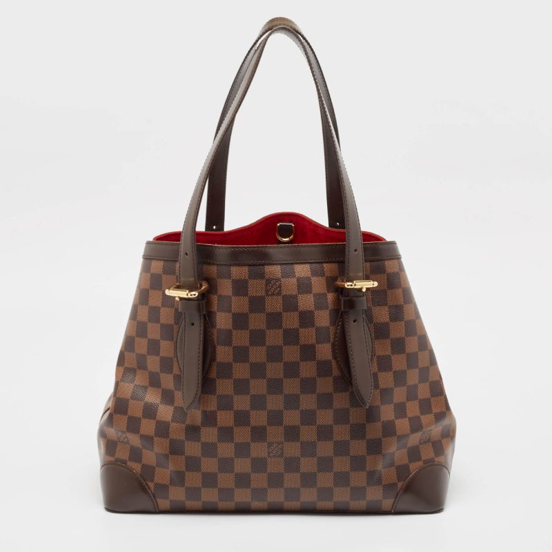 Louis Vuitton Damier Ebene Canvas And Leather Hampstead Gm Bag - Barde - Image 3