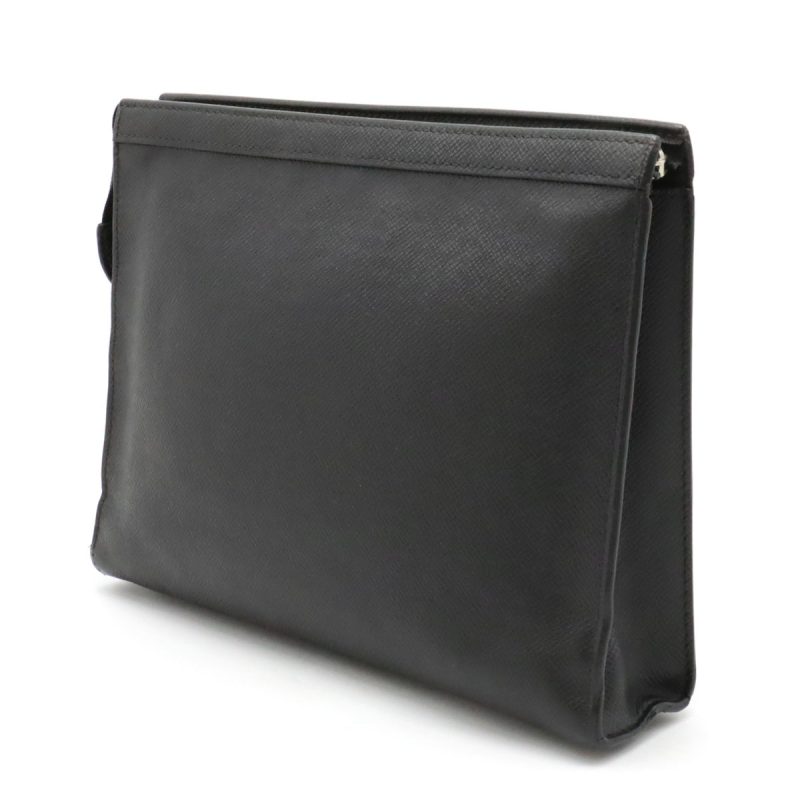 Louis Vuitton Taiga Pochette Voyage MM Clutch Black - Barde - Image 2
