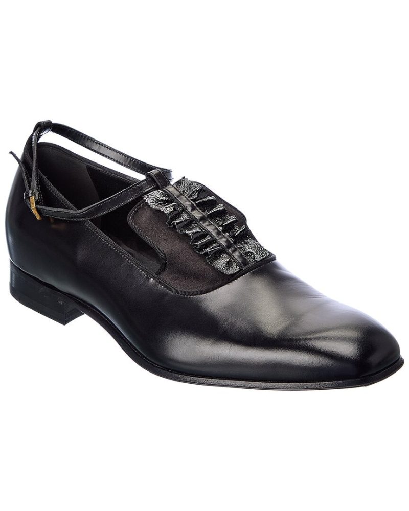 Gucci Leather & Satin Loafer - Barde