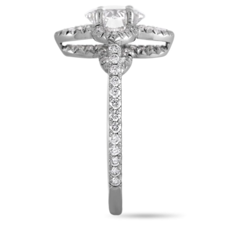 Louis Vuitton Monogram Fusion Platinum and Diamond Engagement Ring - Barde - Image 3