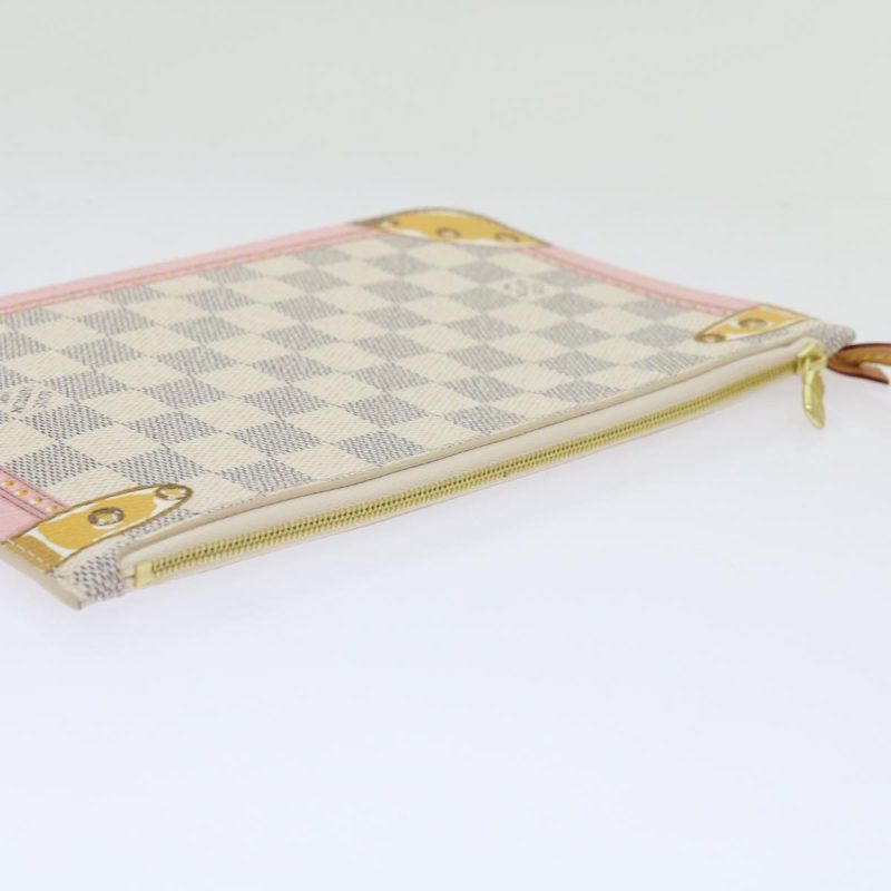 Louis Vuitton Neverfull Pouch  Canvas Clutch Bag - Barde - Image 4