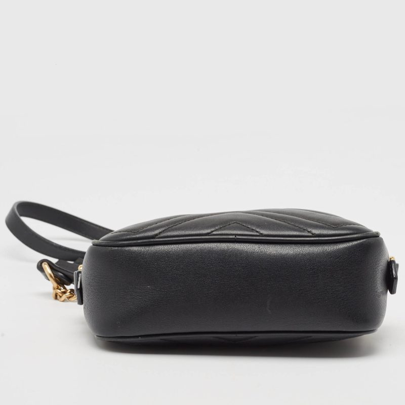 Gucci  Matelassé Leather Mini Gg Marmont Crossbody Bag - Barde - Image 5