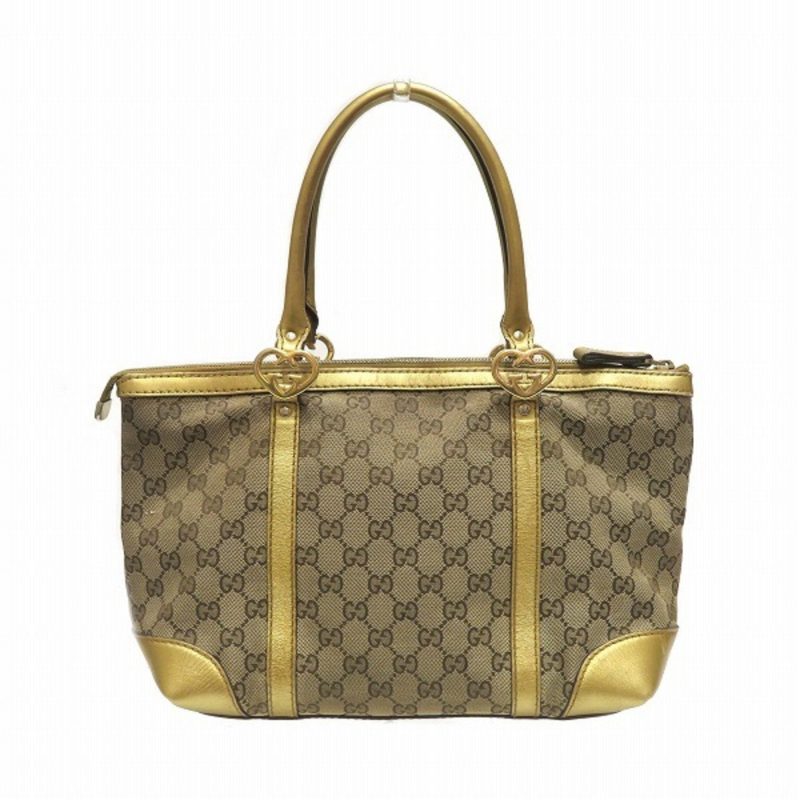 Gucci   Canvas Leather Tote Bag (Pre-Owned) - Barde - Image 2