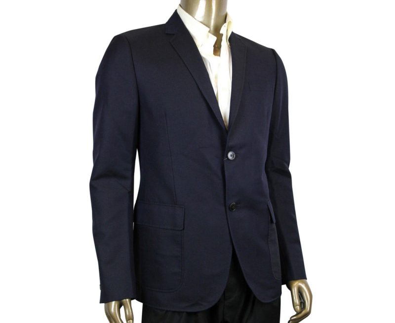Gucci Men's 2 Button blue Cotton / Wool / Mohair Dylan'60 Selvage Jacket - Barde - Image 2